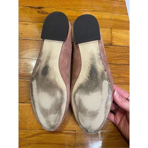 EUC Blush Pink Suede Loafers 9 - Picture 3 of 8
